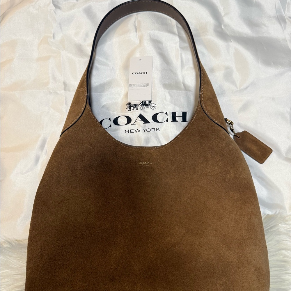 Coach Brooklyn 28 Suede Hobo Bag